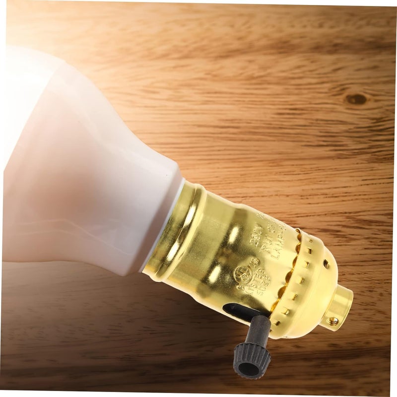 Vintage Gold E26 E27 Light Socket Holder Adjustable Bulb Base Sturdy Aluminum Lamp Parts - Image 3